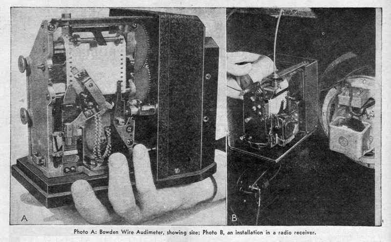 Photo showing off the inside of an Audimeter, a device for measuring what people were listening to on radio